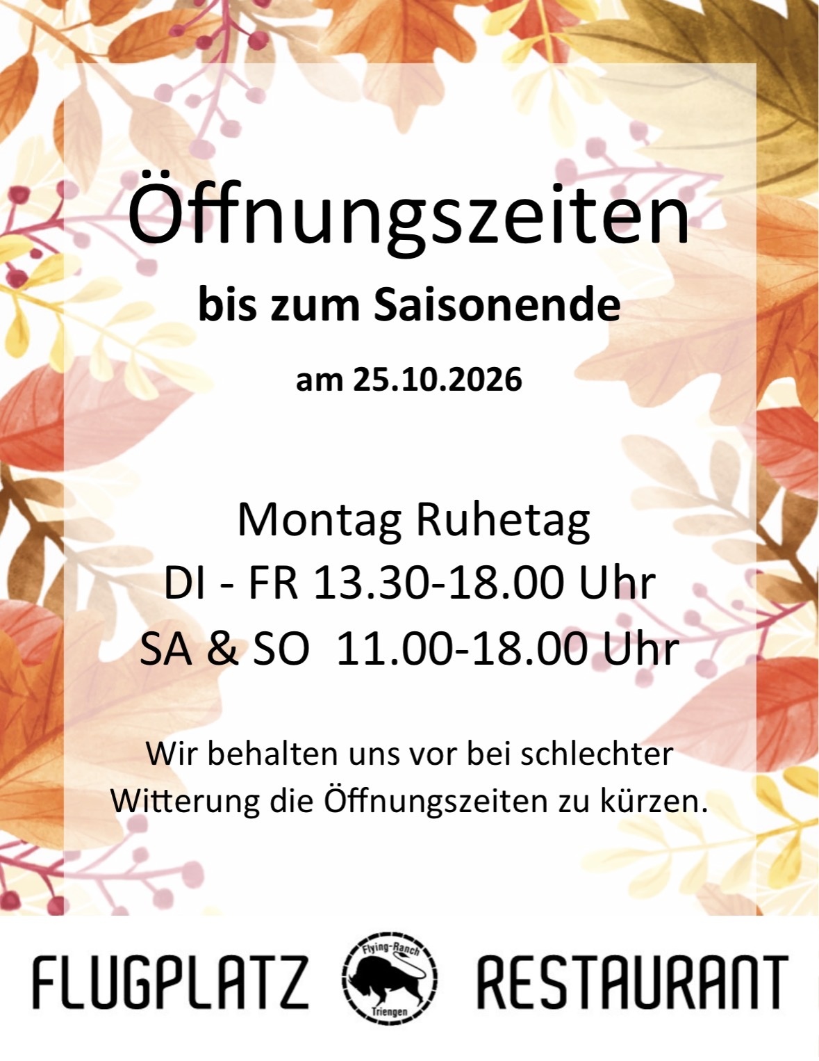 Flugplatzrestaurant